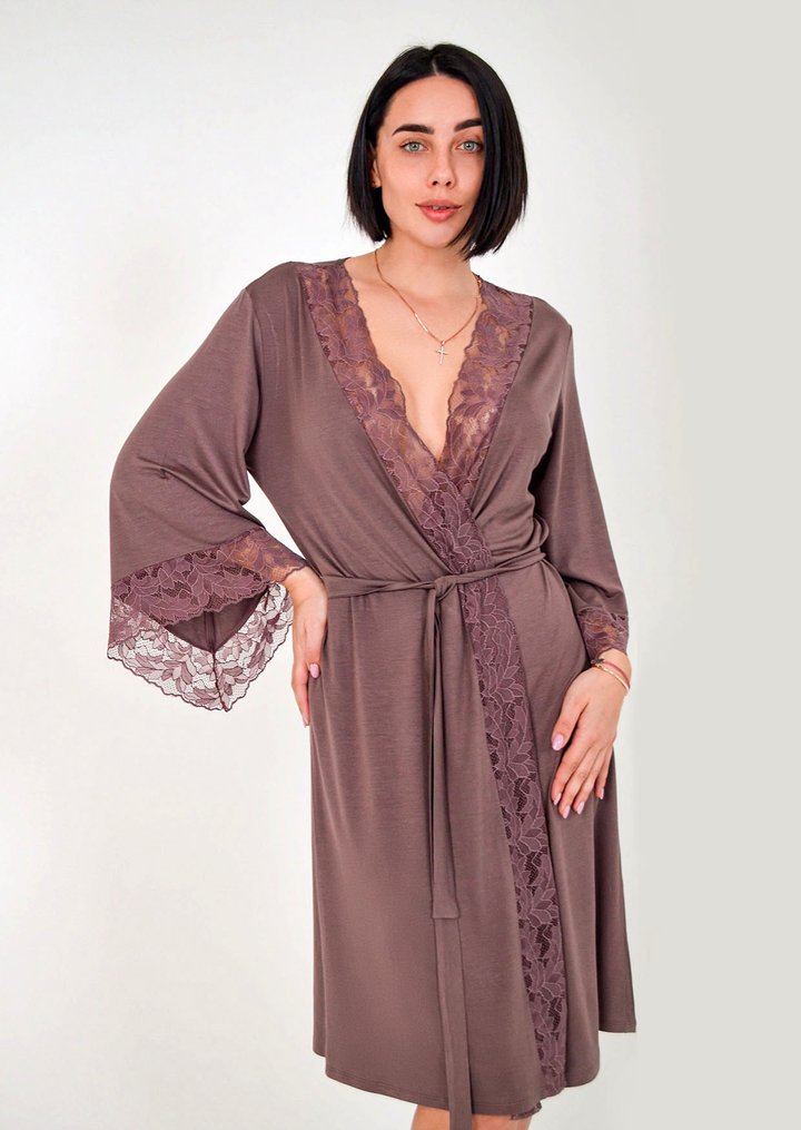 Buy Home bathrobe №1347/868, 2XL, Roksana
