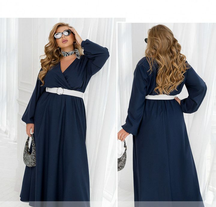 Buy Dress №2466-Dark Blue, 66-68, Minova