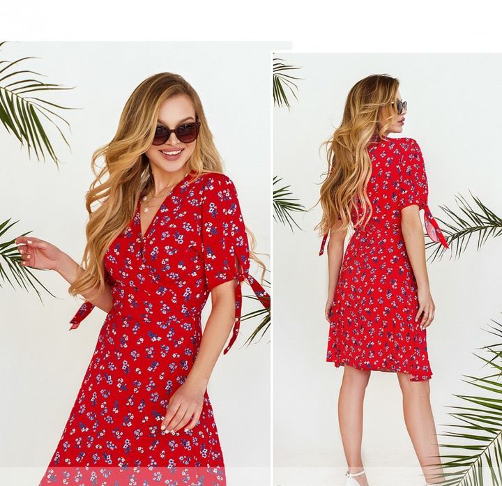 Купить Платье женское №3149-красный, p. one size (42-46), Minova