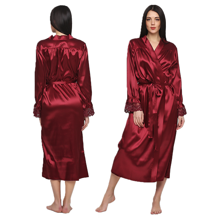 Buy Dressing gown for women Burgundy 52, F50027, Fleri