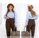 Pants №2395-brown, 62-64, Minova