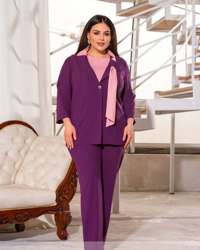Buy Three piece suit №1494-Purple,62-64, Minova