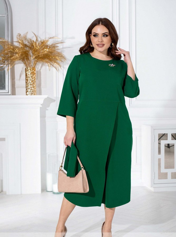 Купить Платье №2353-Зеленый, 9XL-10XL, Minova