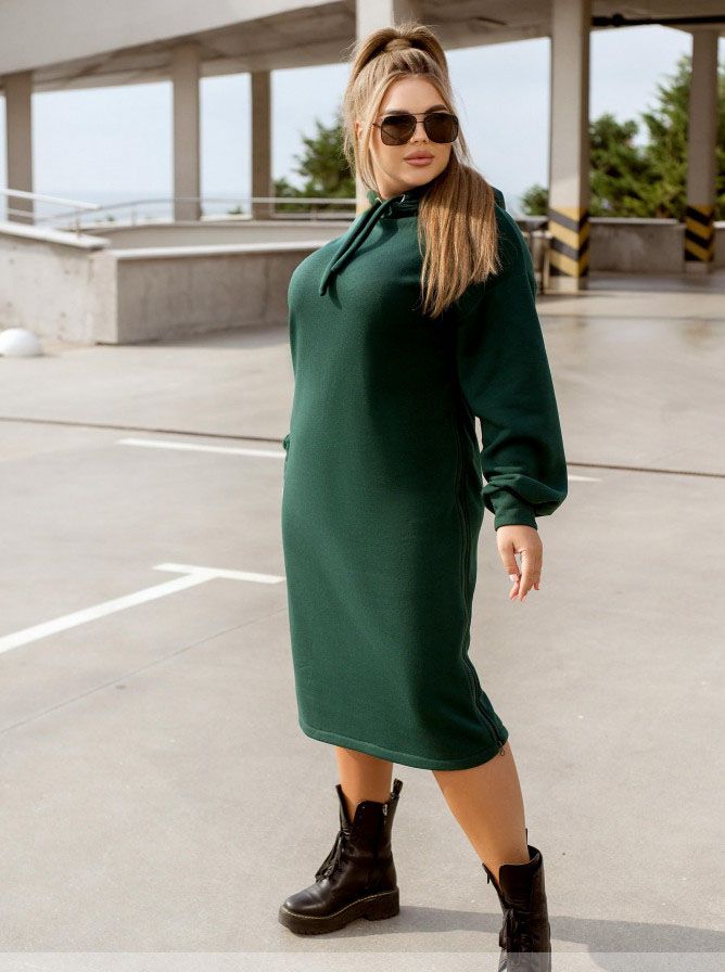 Купить Платье женское №2401-зеленый, 66-68-70, Minova