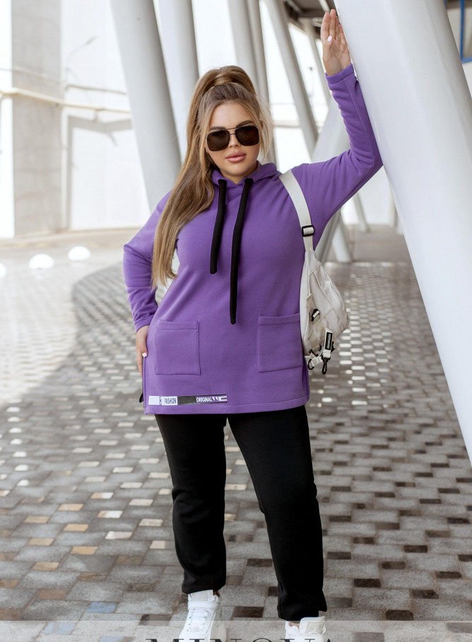 Buy Women's sports suit №2399-lilac, 68-70, Minova