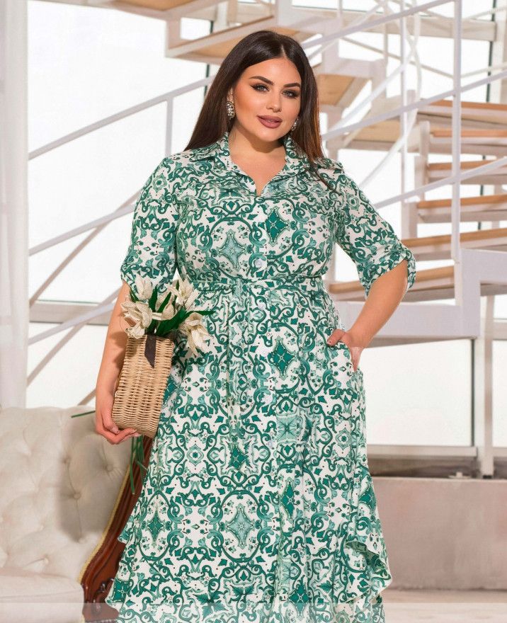 Buy Dress №1499-Green, 62-64, Minova