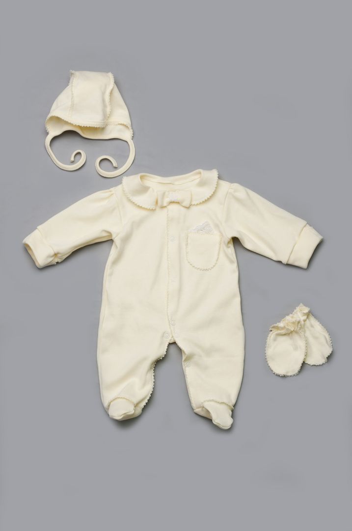 Buy Set for discharge for newborns (for a boy), 03-00628-1, 50-56, White-milk, Fashionable toddler