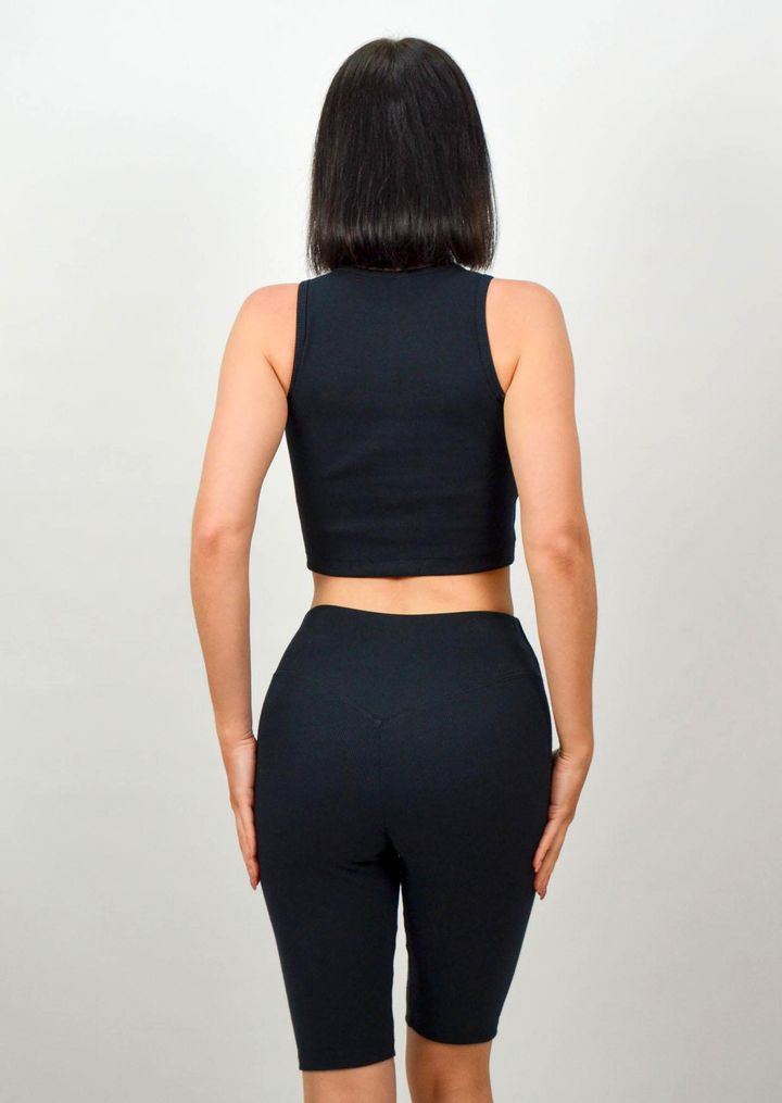 Buy Women's shorts №1265, XL, Black, Roksana