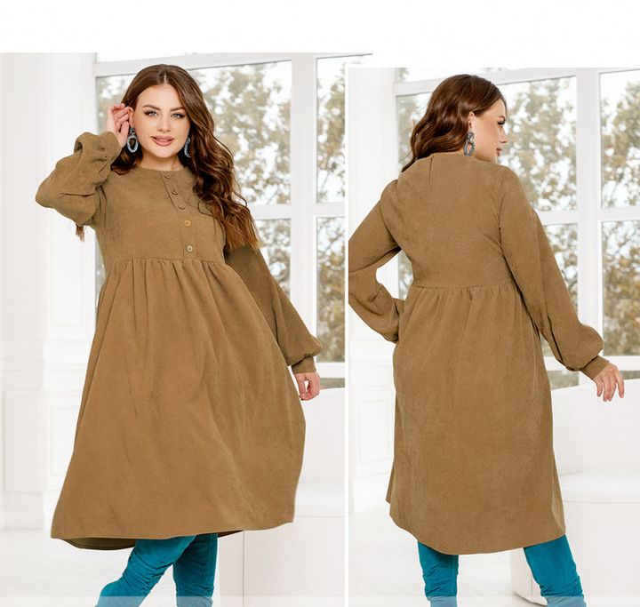 Buy Dress №2325-Light Brown, 66-68, Minova