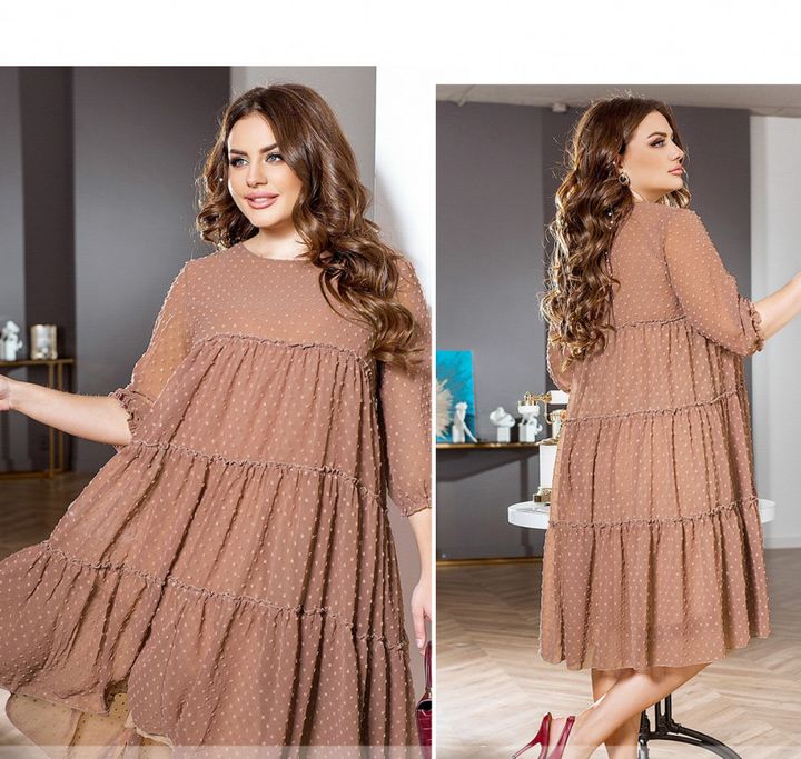 Buy Dress №8620-2-Mocha, 60, Minova