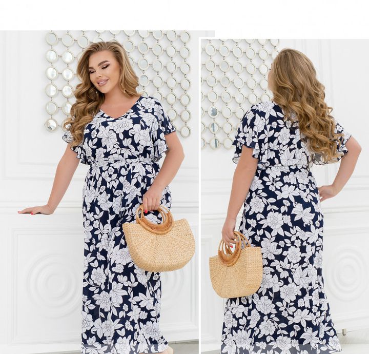 Buy Dress №2461-Dark Blue, 66-68, Minova