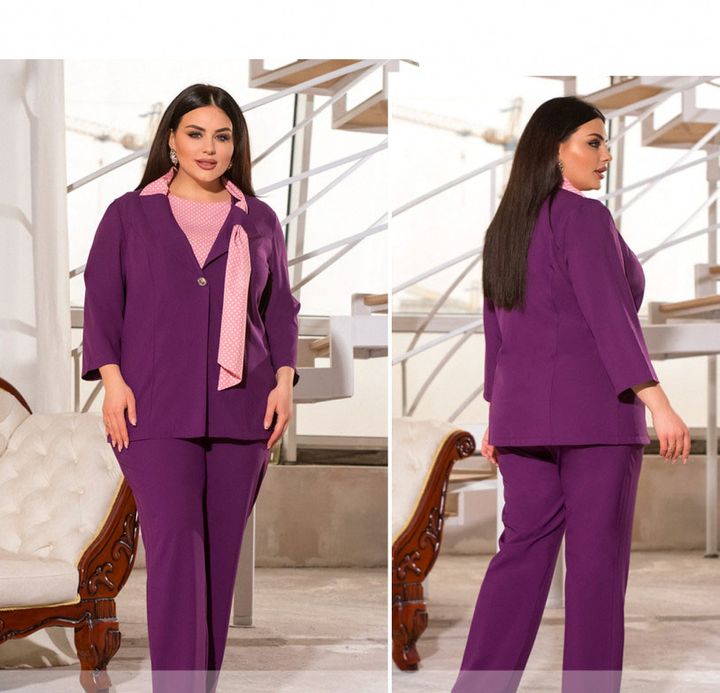 Buy Three piece suit №1494-Purple,62-64, Minova