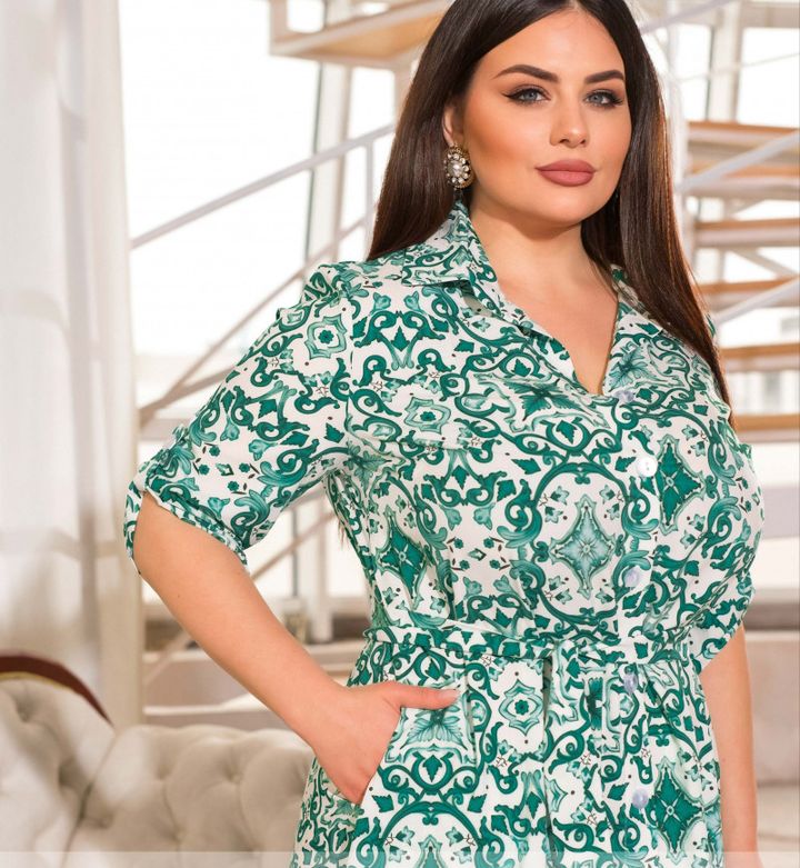 Buy Dress №1499-Green, 62-64, Minova