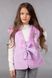 Buy Vest for girls, made of eco-fur, Lilac,140-146, G-201, Fiona