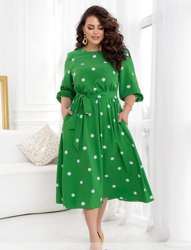 Buy Dress №2447-Green, 66-68, Minova