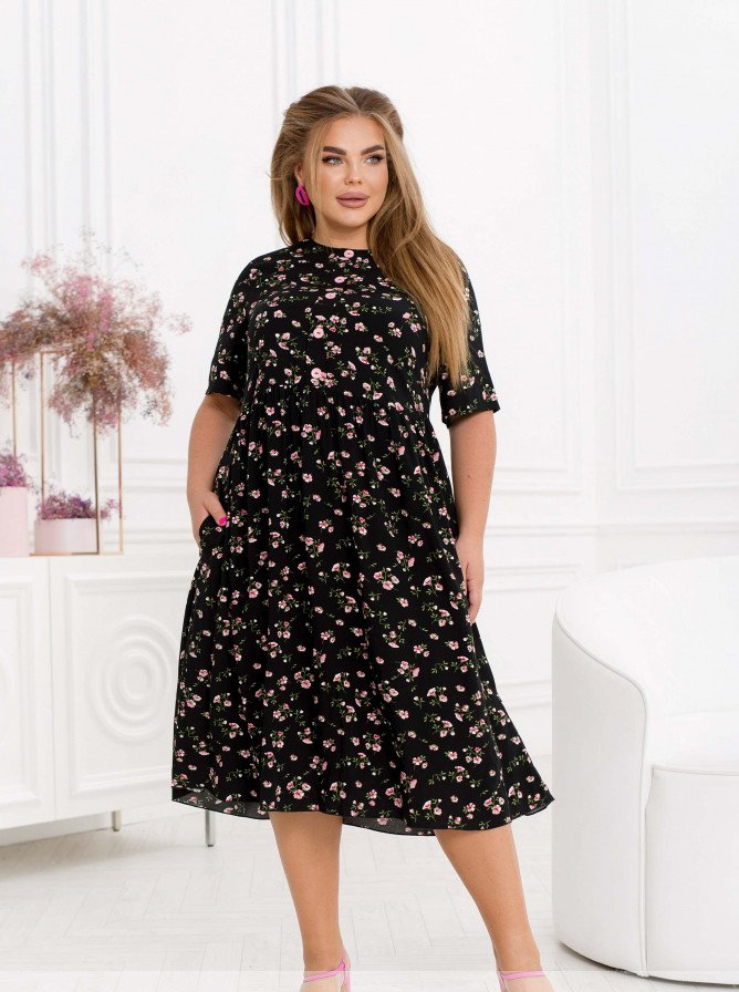 Buy Dress №2465-Black, 66-68, Minova