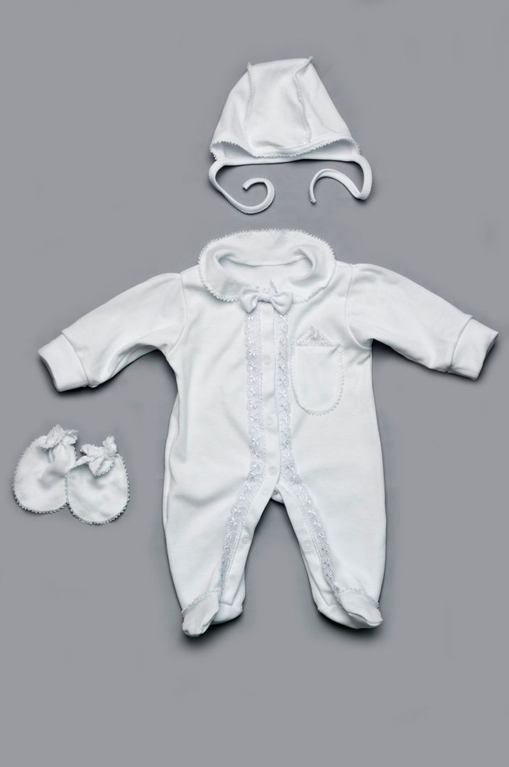 Buy Set for discharge for newborns (for a boy), 03-00628-0, 50-56, White-milk, Fashionable toddler