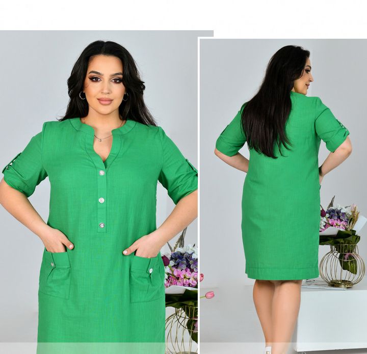 Buy Dress №17-295-Green, 62-64, Minova