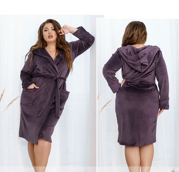 Buy Robe №2100-purple, 58-60-62, Minova
