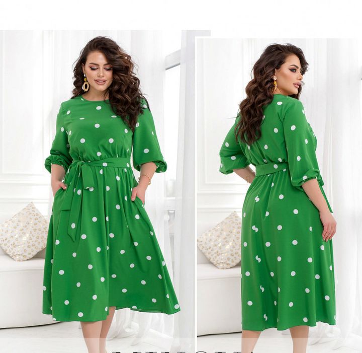 Купить Платье №2447-Зеленый, 66-68, Minova