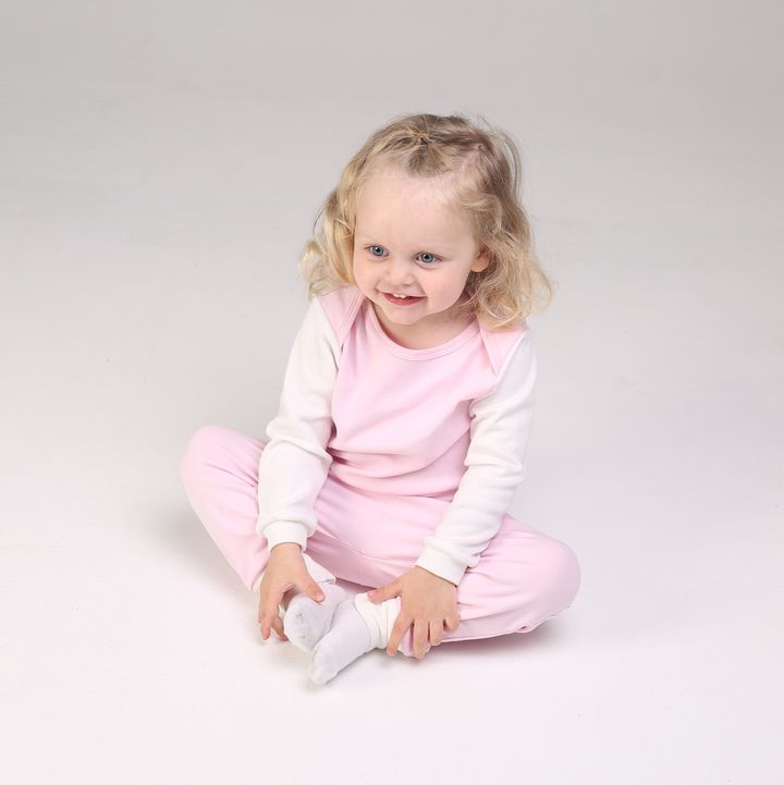 Buy T-shirt with long sleeves, Pink-milky, 1041, 86, Kinderly
