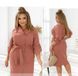 Velvet dress No. 2407-pink, 48-50, Minova