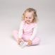 T-shirt with long sleeves, Pink-milky, 1041, 62, Kinderly